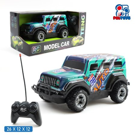 سيارة سباق ريموت كنترول مع إضاءة LED جيب رانجلر (Jeep Wrangler)